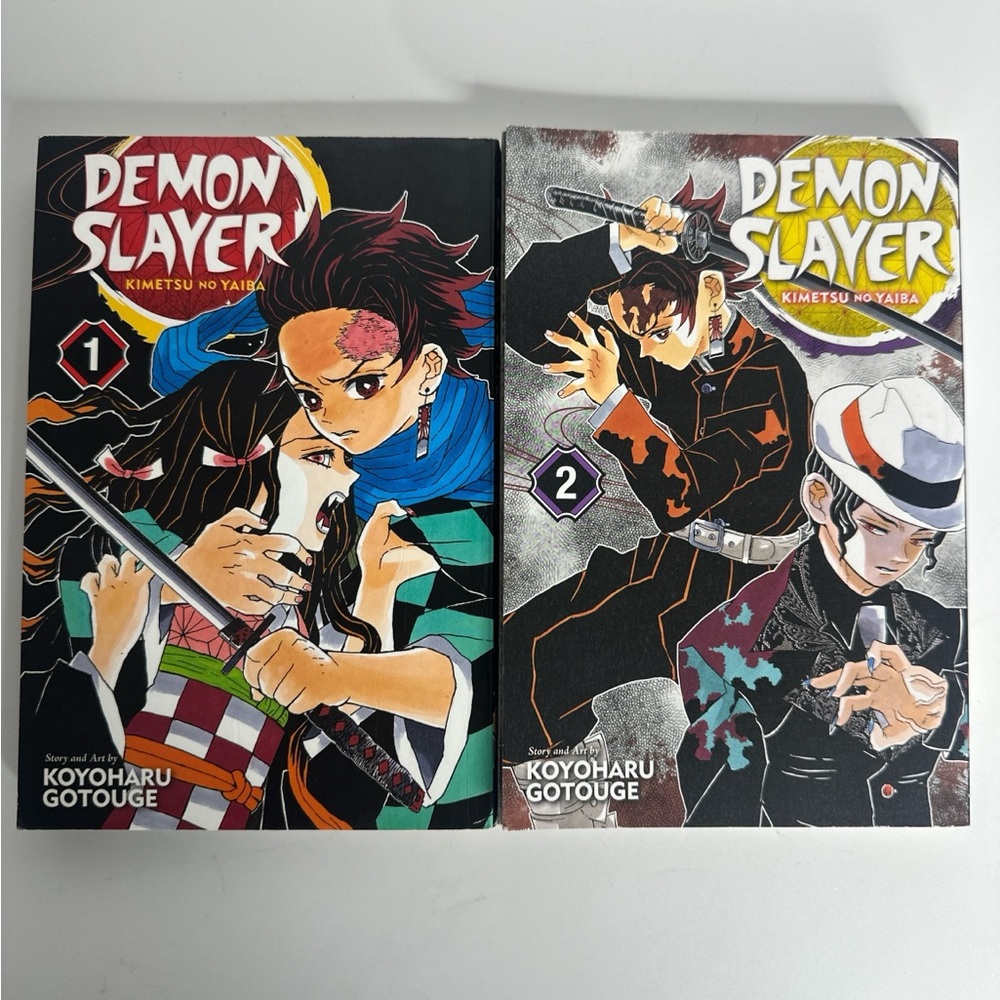 Demon Slayer Manga Volumes 1 & 2 Viz Media Set